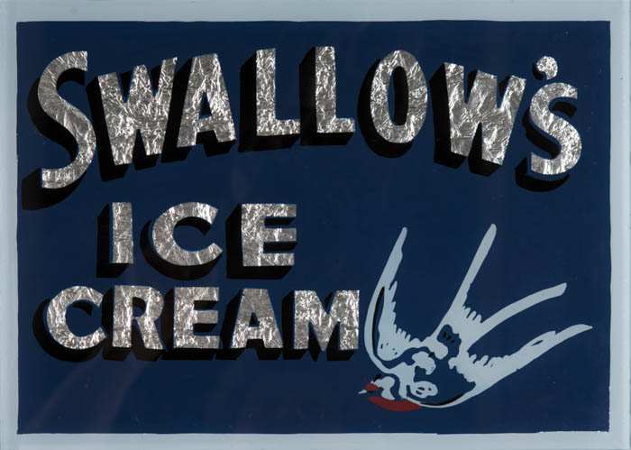 Swallow's ice cream sign. Collection of Terry AG>