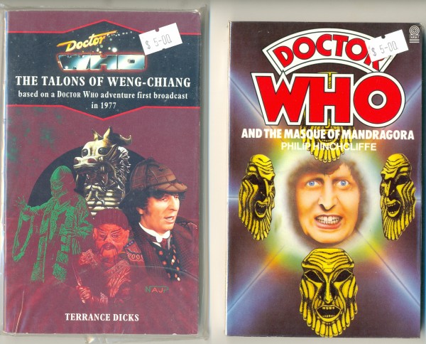 Dr Who, 1980s reprints. 17.5 x 10.5 cm
