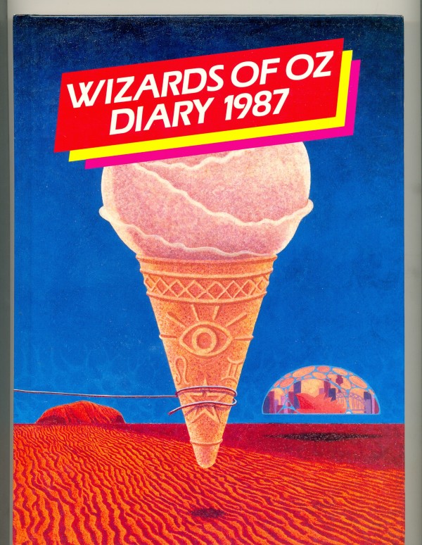 'Wizards of Oz Diary 1987', Armadillo Publishers, Fitzroy North, 26 x 19.5 cm. Collection of Richard Felix.