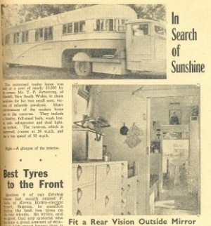 From The Motor Manual, 1949, article about a huge mobile home. Collection of Andrew H.