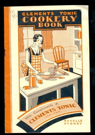 Clements Tonic Cookery Book, stapled booklet