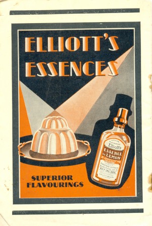 Back cover of Clements Tonic Cookery Book, stapled 32 pages, 18 cm x 10 cm, c.1930-1940. Collection of Brian Watson.