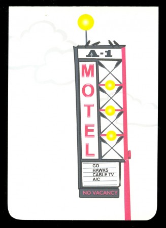 A1 motel from Marsupial, greeting card, 12.5 x 9 cm, [2015].