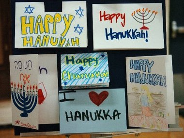 Cards made by North American children, 2012.