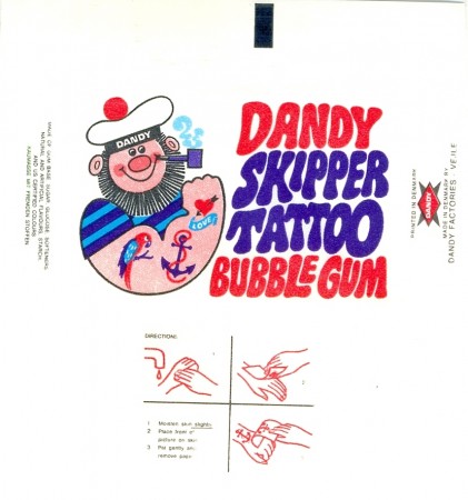 Wrapper from Dandy Tattoo from collection of member AN.
