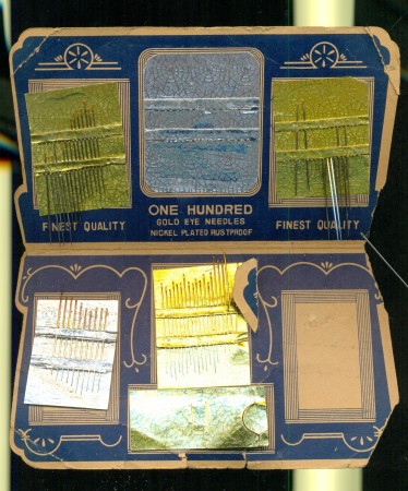 Interior of 'One Hundred' needle kit. Collection of DP.